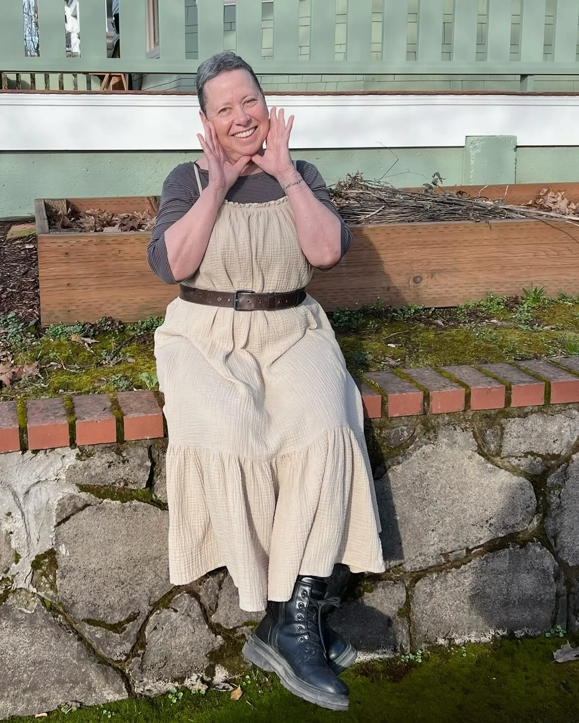 I have a sweet daughter who when we meet asks if she could take pictures of me, her eldering mama. I say, Okay, and smile inside my heart. Then I smile for her.