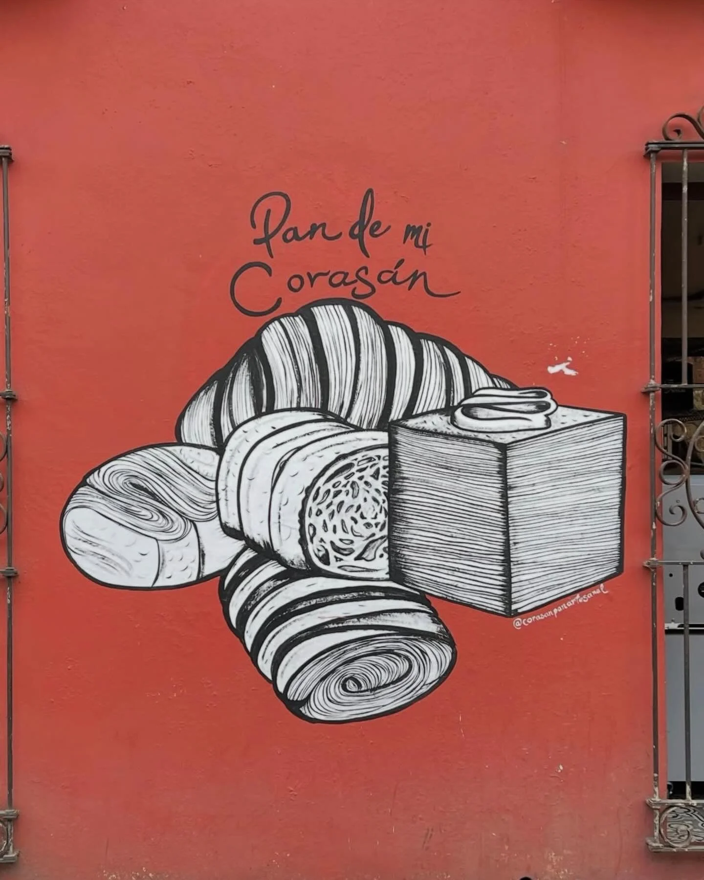 Pan de mi coraz&oacute;n-
&lsquo;Bread of my heart&rsquo;
Image taken from the street in Oaxaca. 
***

Everything is waiting for you
&mdash;David Whyte

The great mistake is to act the drama as if you were alone. As if life were a progressive and cun