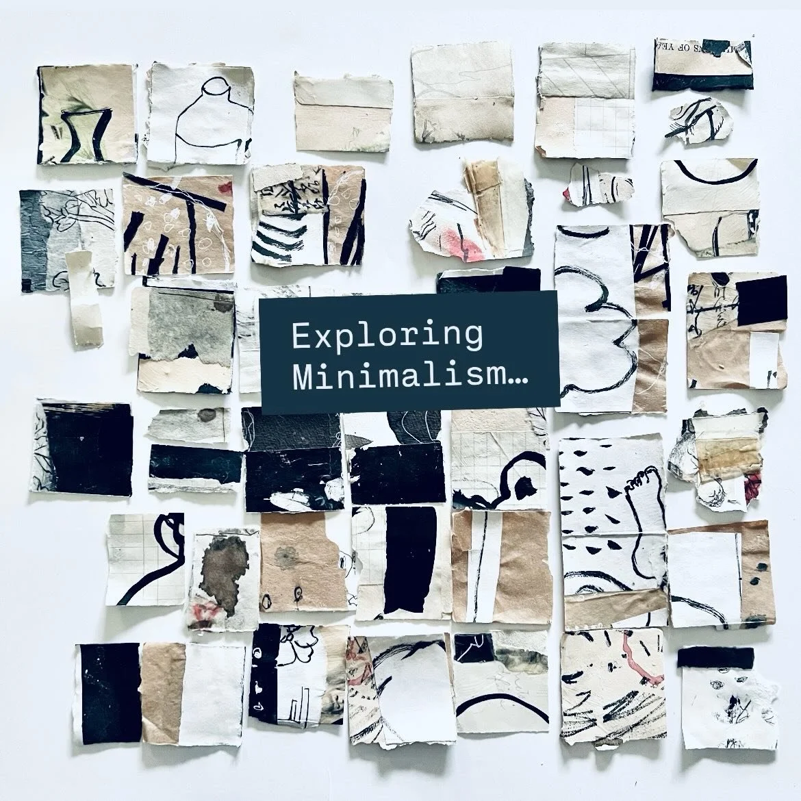 If you are like me, looking for ways to simplify expression, minimize head clutter, and subsequently my canvases too, this may be for you. 

&lsquo;Exploring Minimalism in Mixed Media&rsquo; will be offered one last time this year in Whidbey Island, 