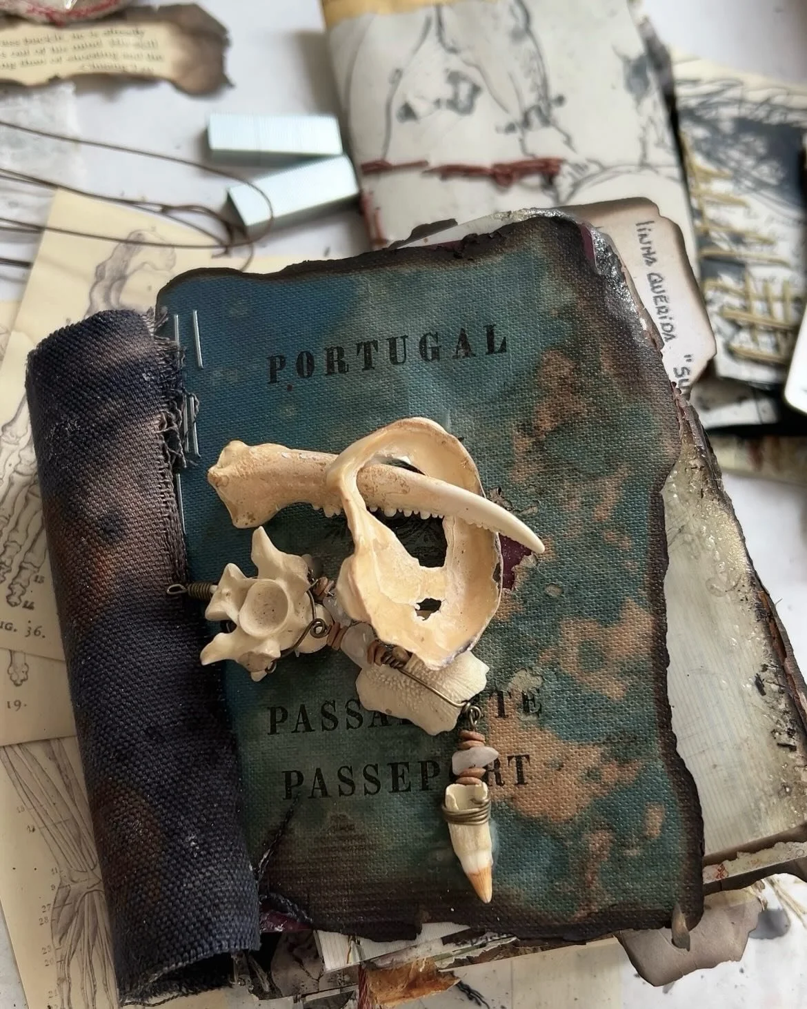 Sweet collaboration. 

It&rsquo;s hers and the second is mine. 

Alex&rsquo;s @alexcastroferreira7770 new book, processing still new, still very raw, grief.

My old book, demo&rsquo;ing a transformation of visual processes into emotional movements. 
