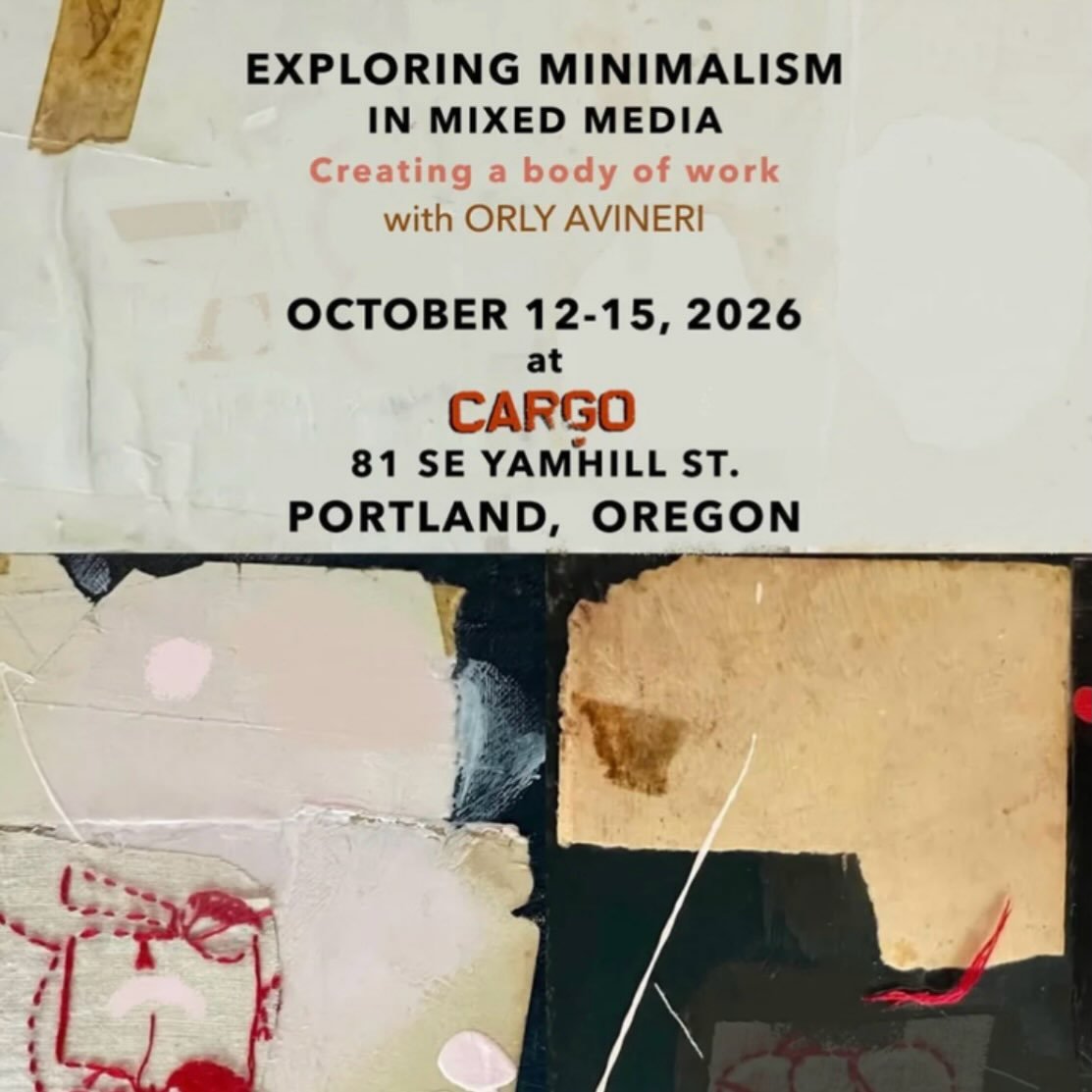 For those who&rsquo;ve asked&hellip;I&rsquo;ll be teaching Minimalism in Mixed Media once again this year, in Portland in October&hellip;

Peace &amp; Contrast, in August, at home&hellip;

And Passport to Journal in September, with Art &amp; Soul Ret