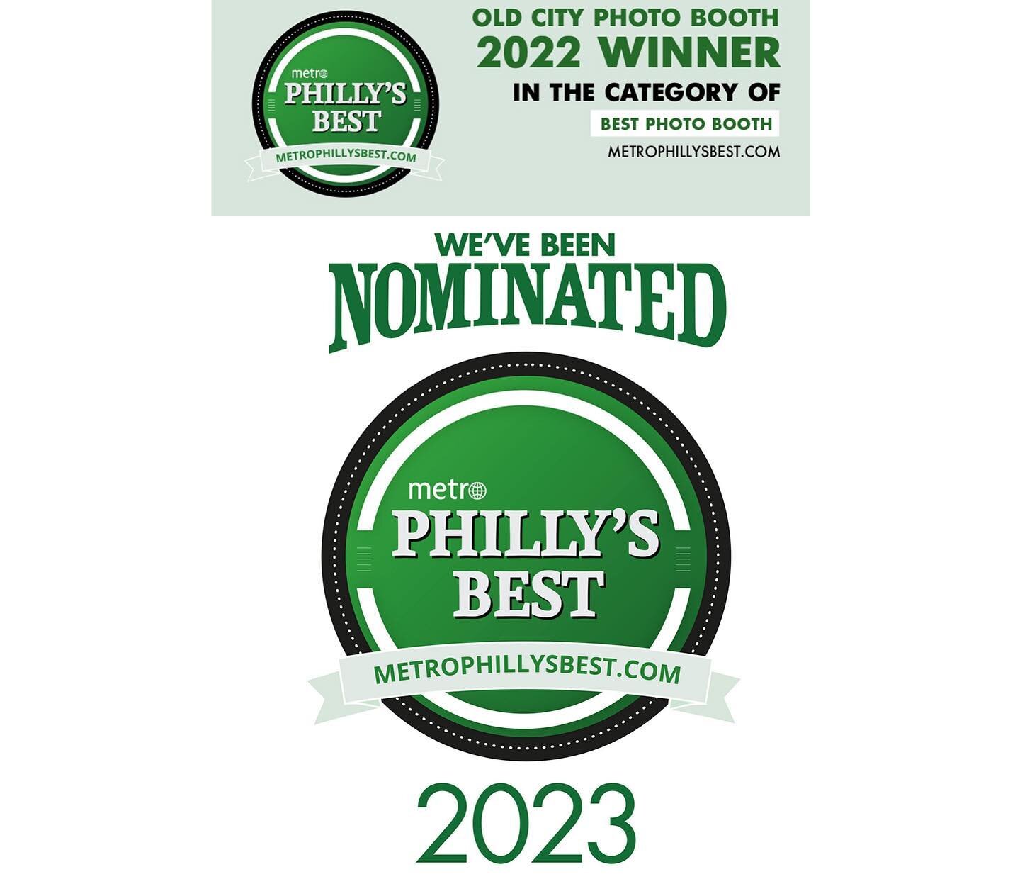 Please show your support. Vote for Old City Photo Booth for Best Photo Booth 2023.  Help us win again in 2023.  Link in bio.  https://oldcityphotobooth.live/vote #oldcityphotobooth #philadelphiaphotobooth #bestphotobooth #weddingphotobooth #corporate