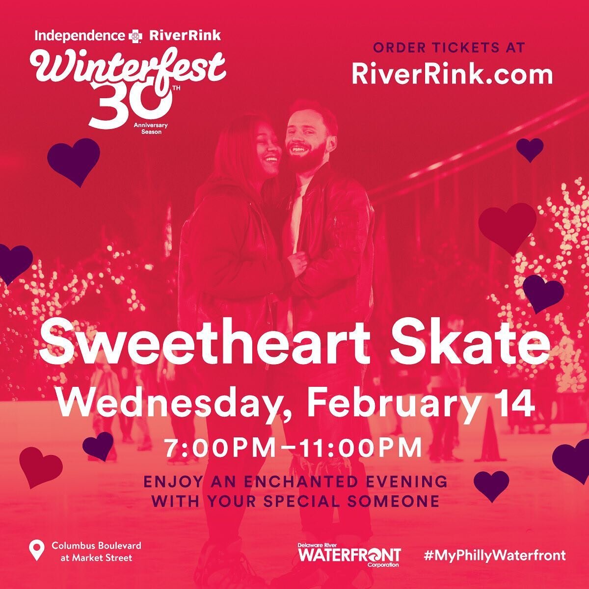 Come visit us tonight at the Sweetheart Skate at RiverRink in Philadelphia! #delawareriverwaterfront #ibxriverrink #oldcityphotobooth #philadelphiaphotobooth #photobooth #instagood #instadaily #photoboothfun #oldcityphotobooth #philadelphiaevents #ph