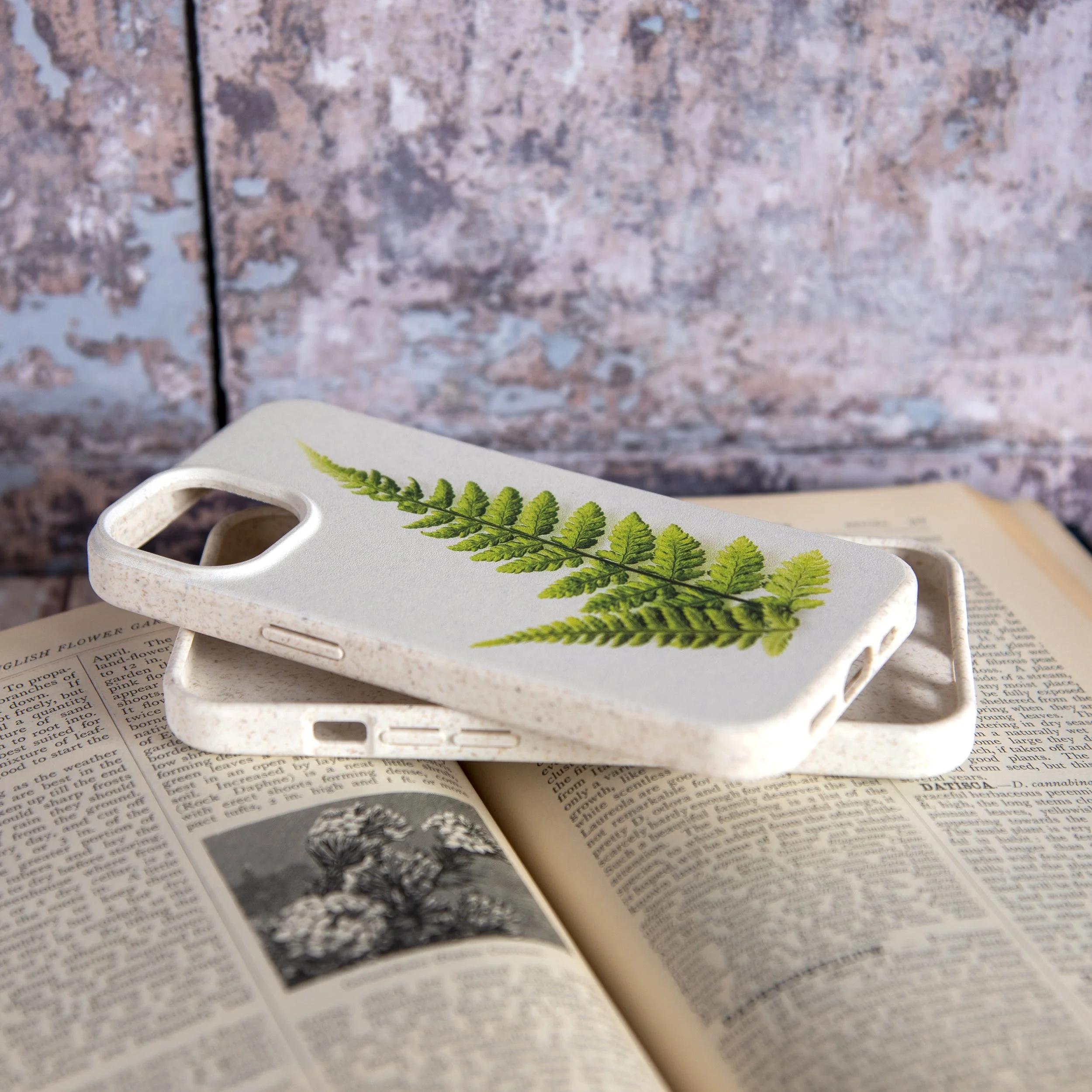 Ferns Biodegradable Phone Case stack.jpg