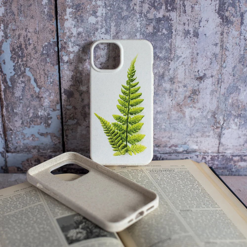 Biodegradable Phone Case with Fern Leaves Plant Design PhotoHaiku Biodegradable Phone Case with Fern Leaves Plant Design PhotoHaiku