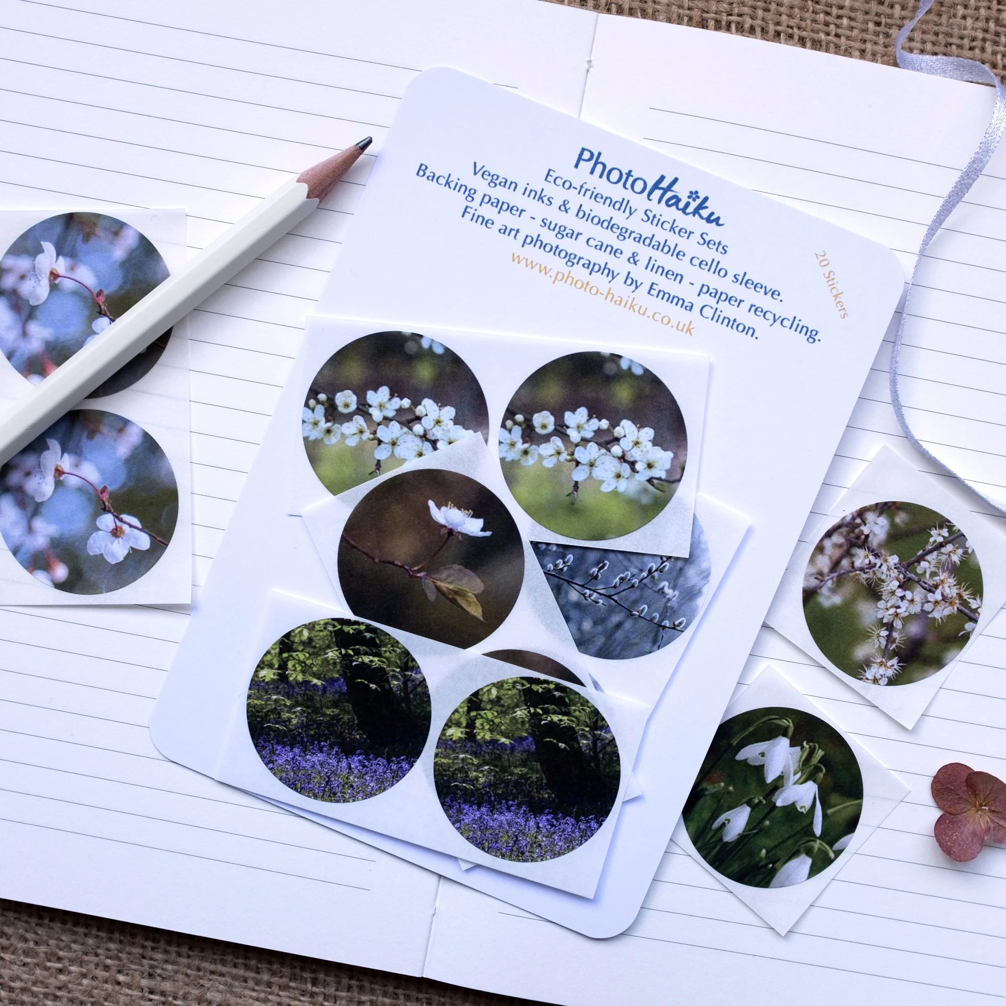 Spring themed floral sticker collection.
