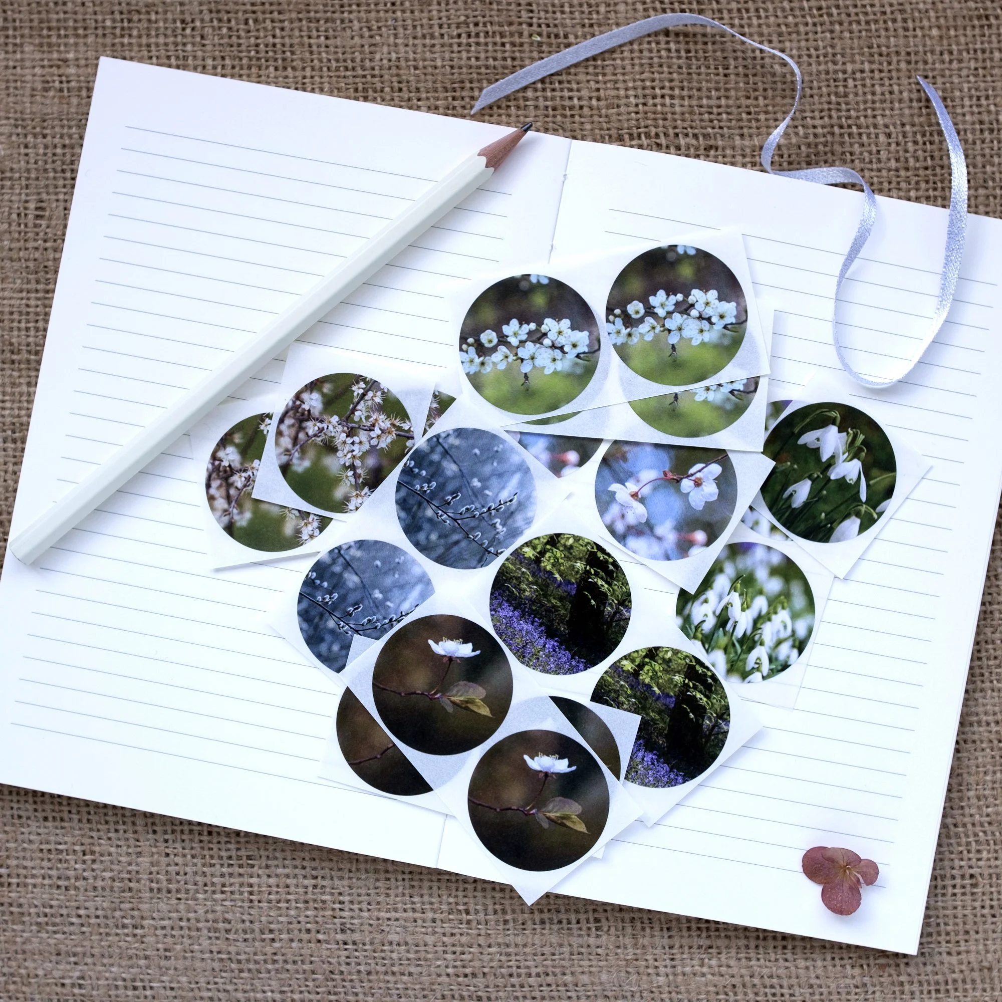 Spring themed floral sticker collection.