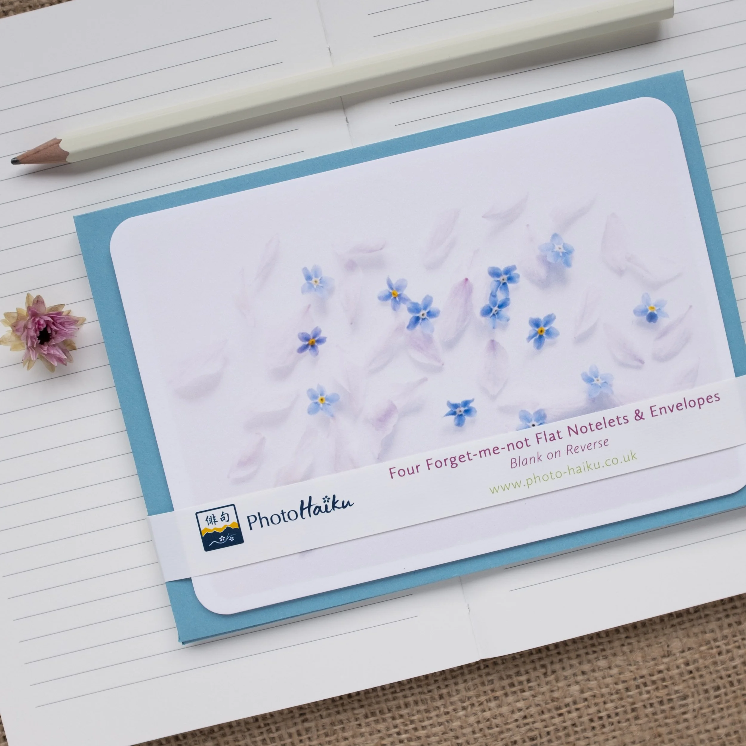 Forget me not notelets set UK
