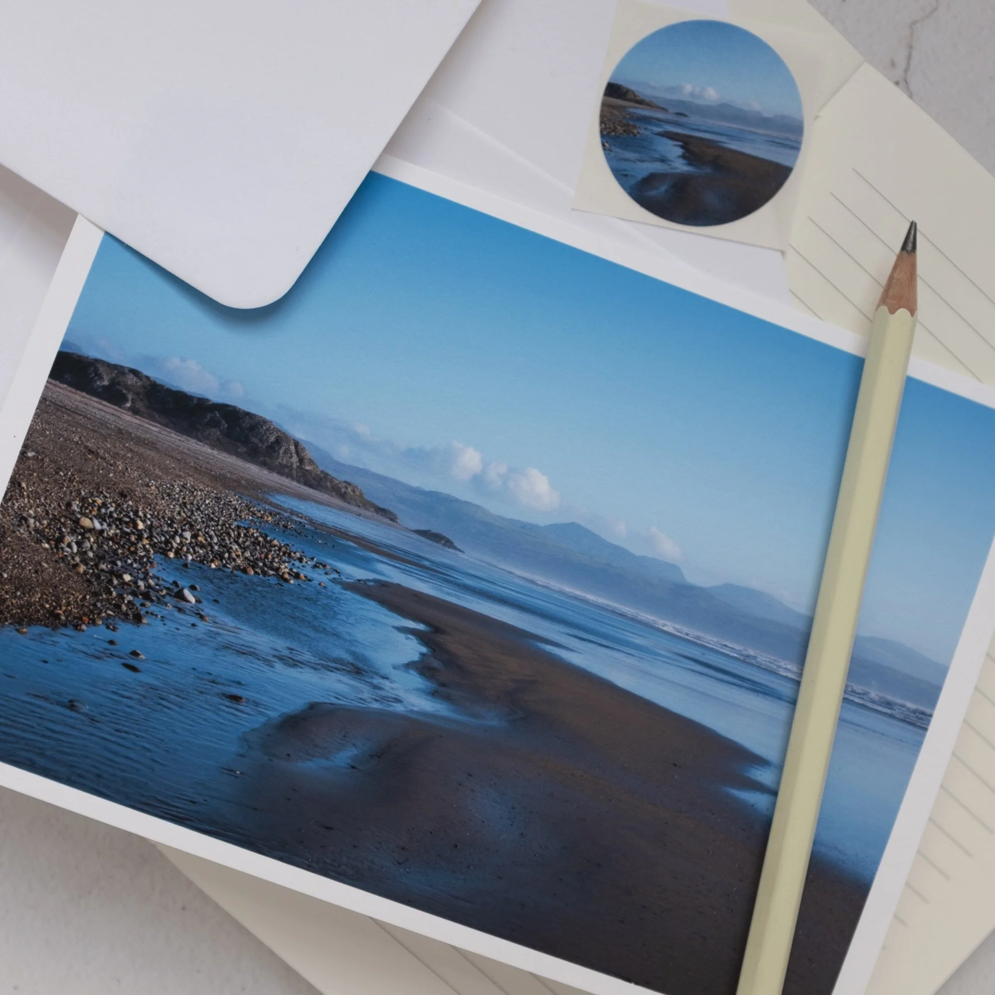 Luxury Snowdonia Welsh Coast Card with Matching Seal
