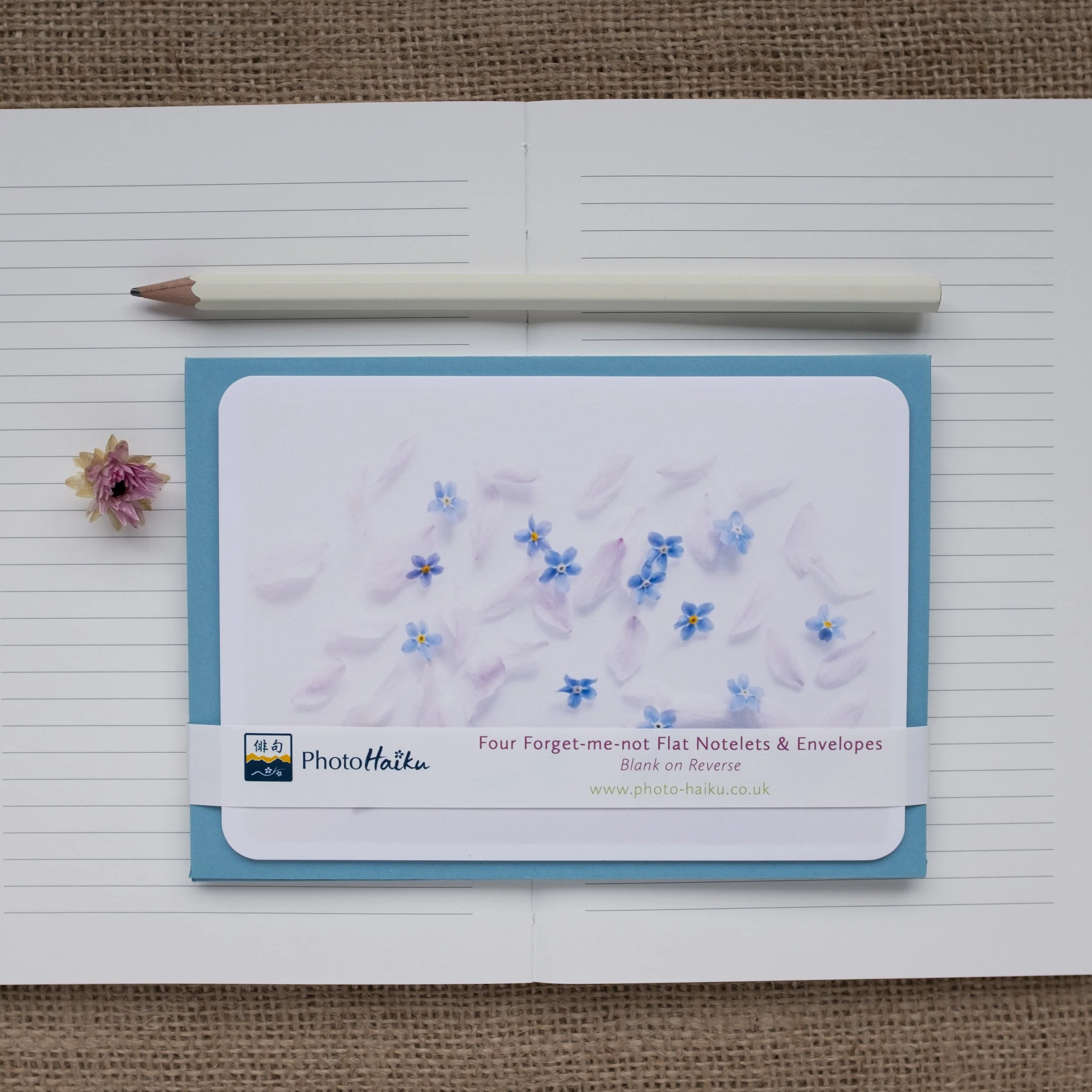 Forget me not notelets set UK