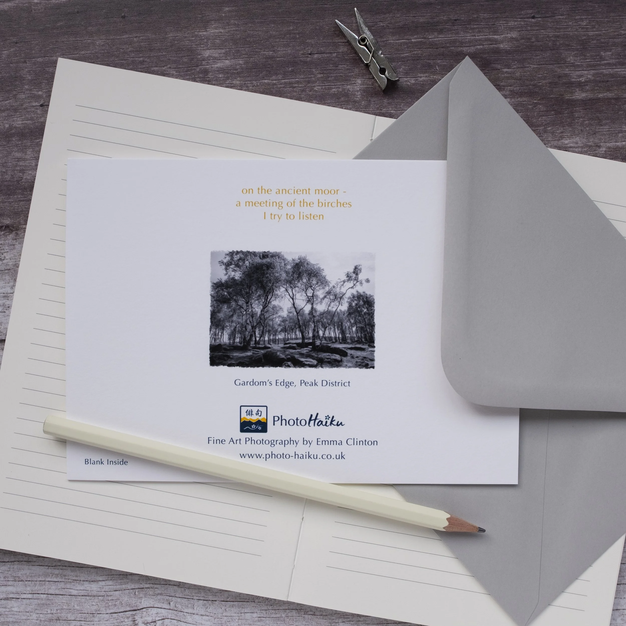 Gardom's Edge Peak District Greeting Card