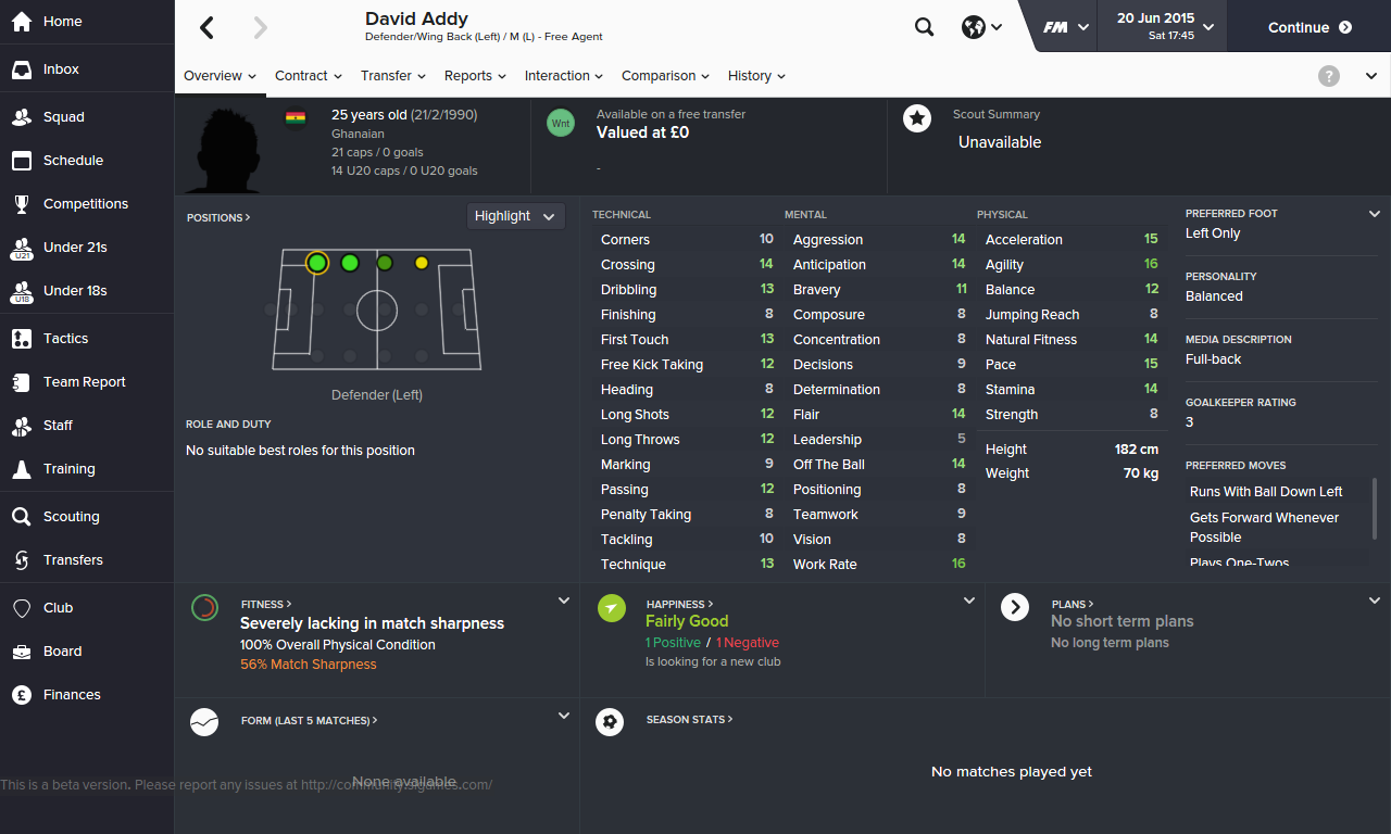 David Addy - a raw exciting talent