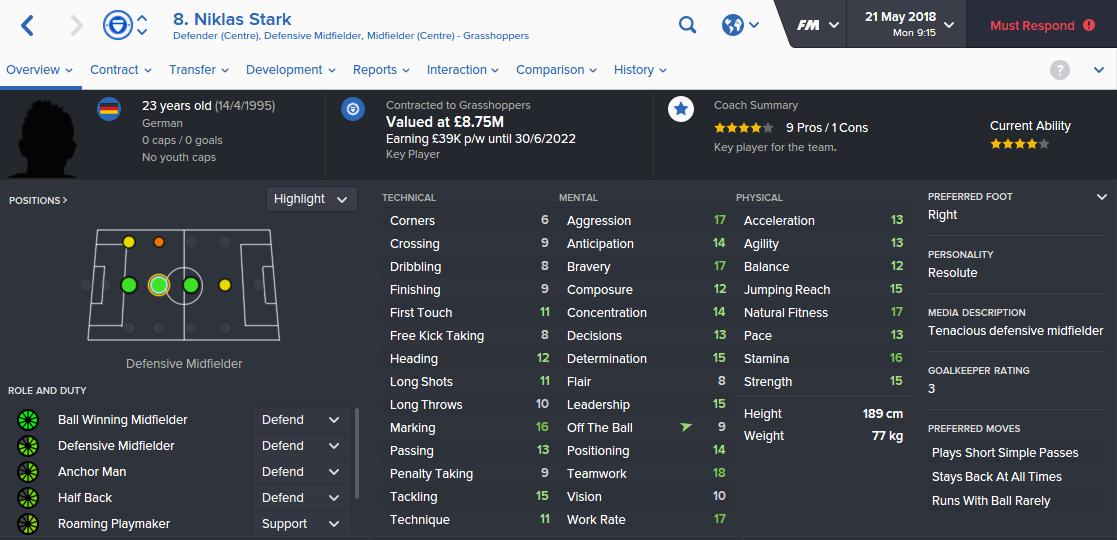 Nicklas Stark - the marquee signing of 2017/18