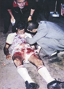 Nestor Combin after EdlP vs Milan in 1969