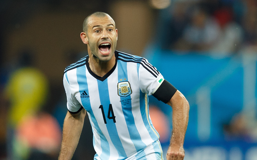 Javier Mascherano's FIbra score is 74/80!