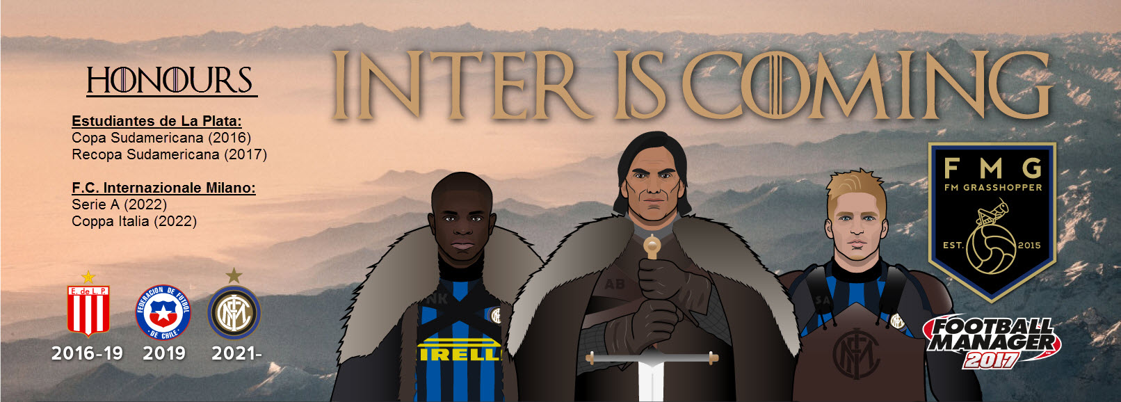 Bastardo flanked by loyal fibra followers: N'Golo Kanté & Santiago Ascacíbar.