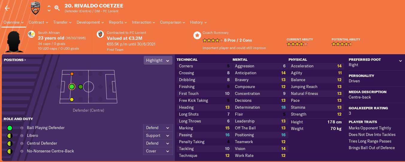 Rivaldo Coetzee in orange. He’ll join us in February after playing in the African Championship of Nations 2020.