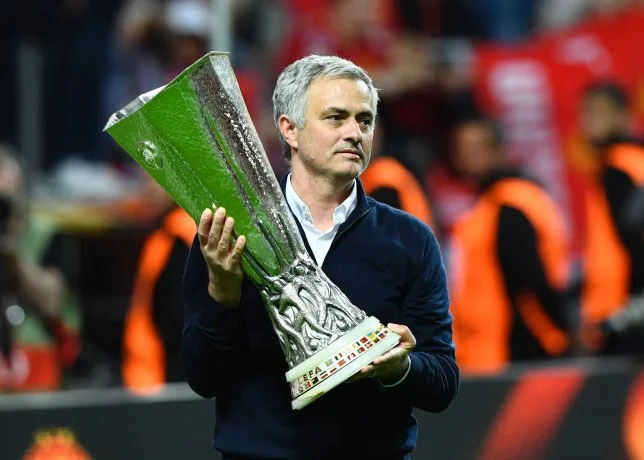 Mourinho the victor against Goss in the Europa League Final.