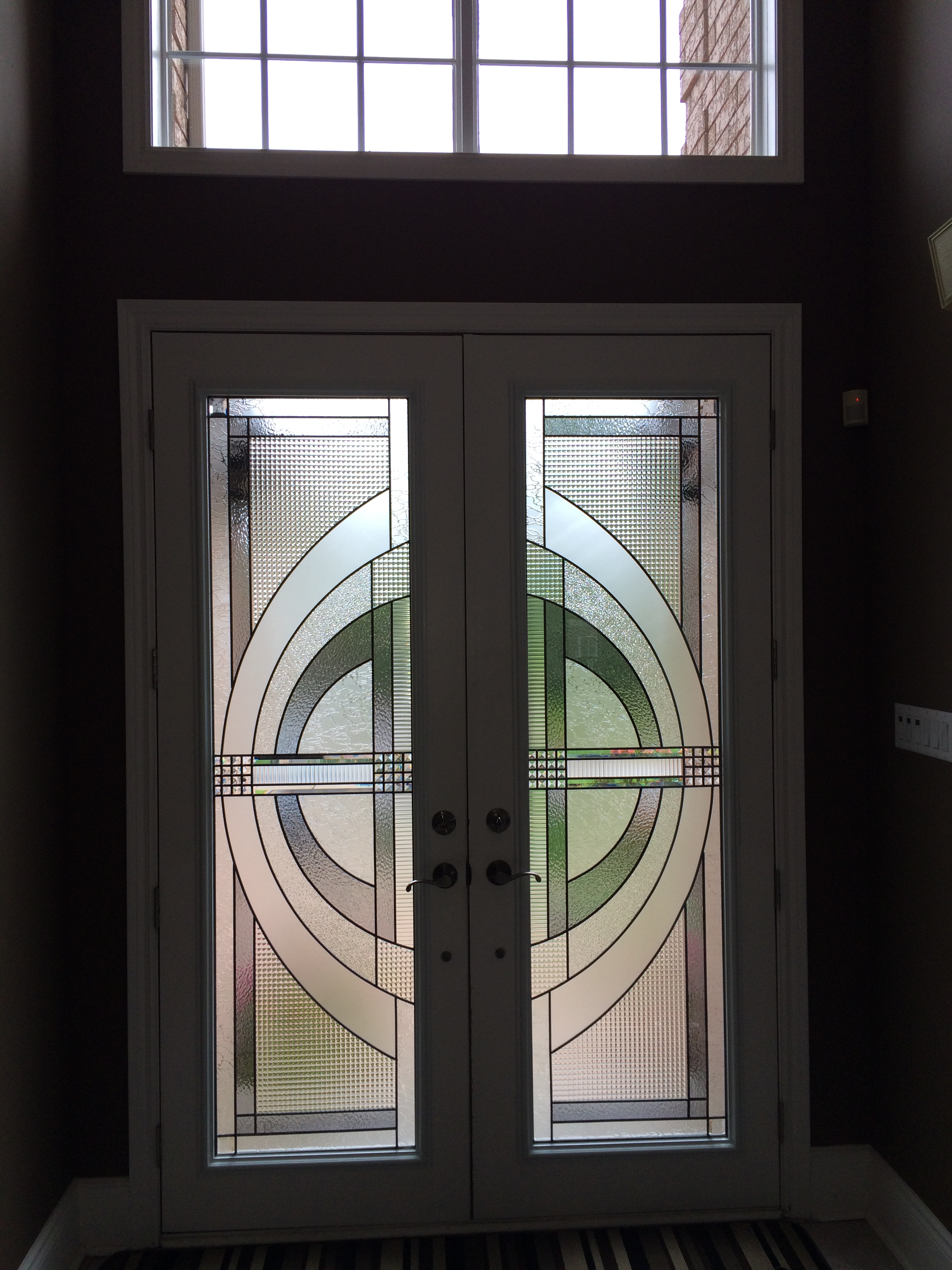 Decorative Glass Door Inserts (Photo Gallery) — Distinctive Glass Inserts Wrought Iron