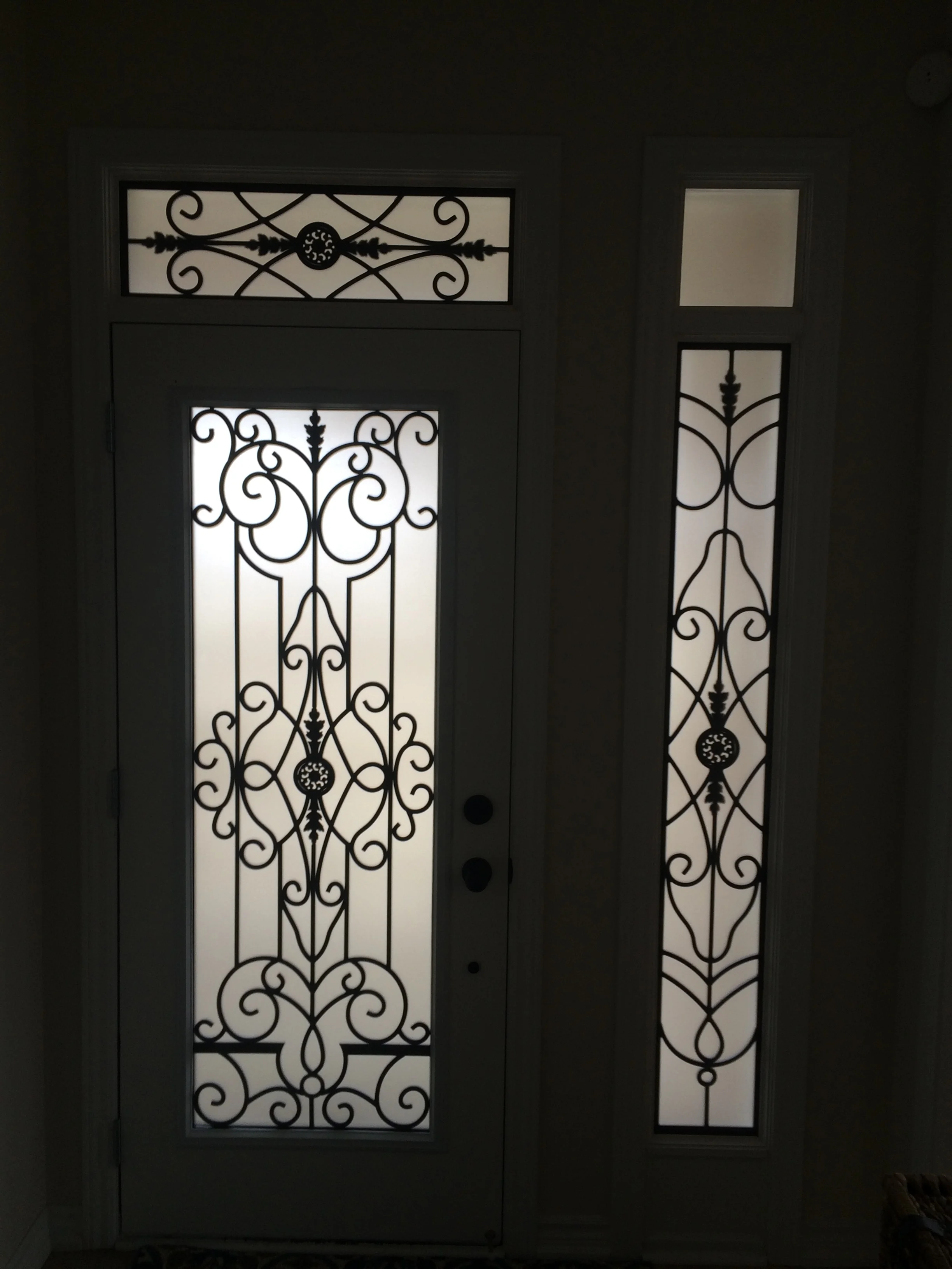 Wrought Iron Glass Inserts (Photo Gallery) — Distinctive Glass Inserts ...