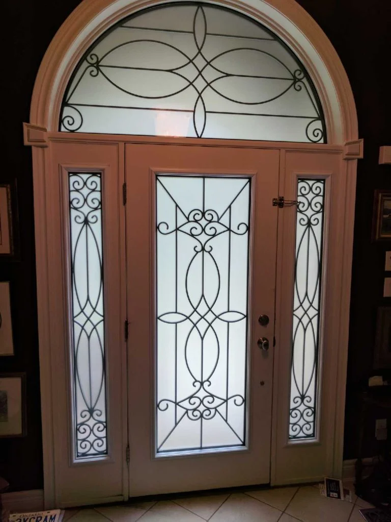 Distinctive Glass Inserts: Wrought Iron & Decorative Glass Inserts