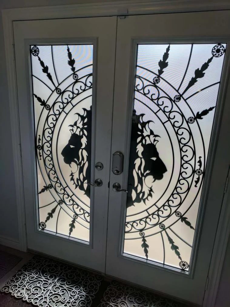 Distinctive Glass Inserts: Wrought Iron & Decorative Glass Inserts