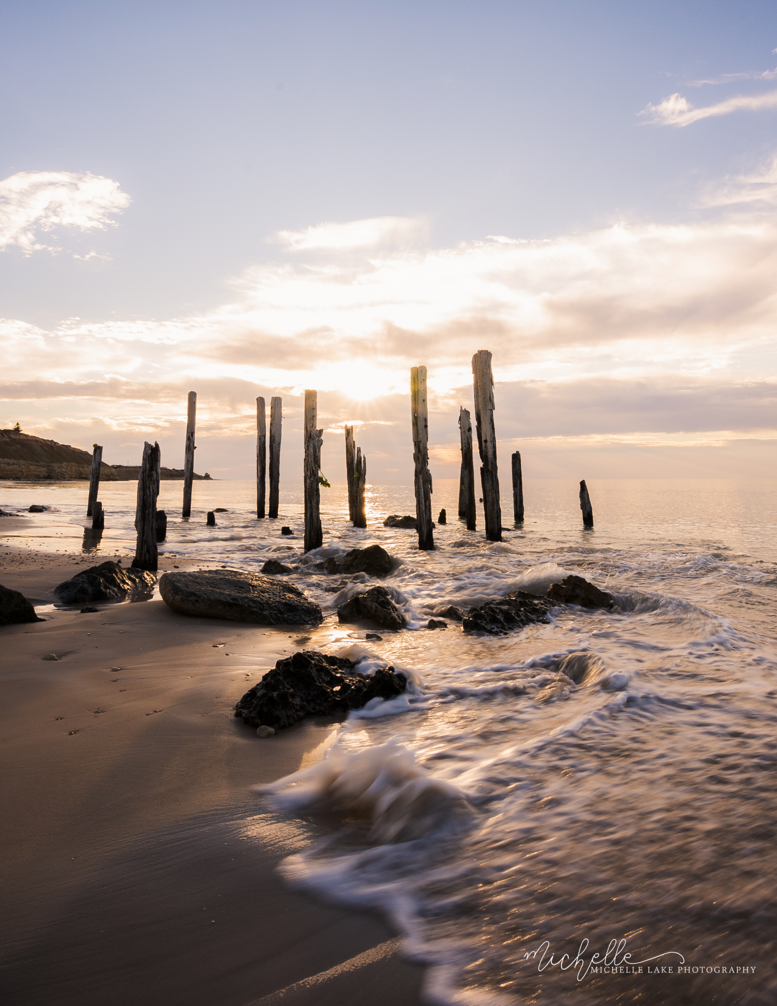 Sunset at the old jetty, Port Willunga, SA (no filter used)