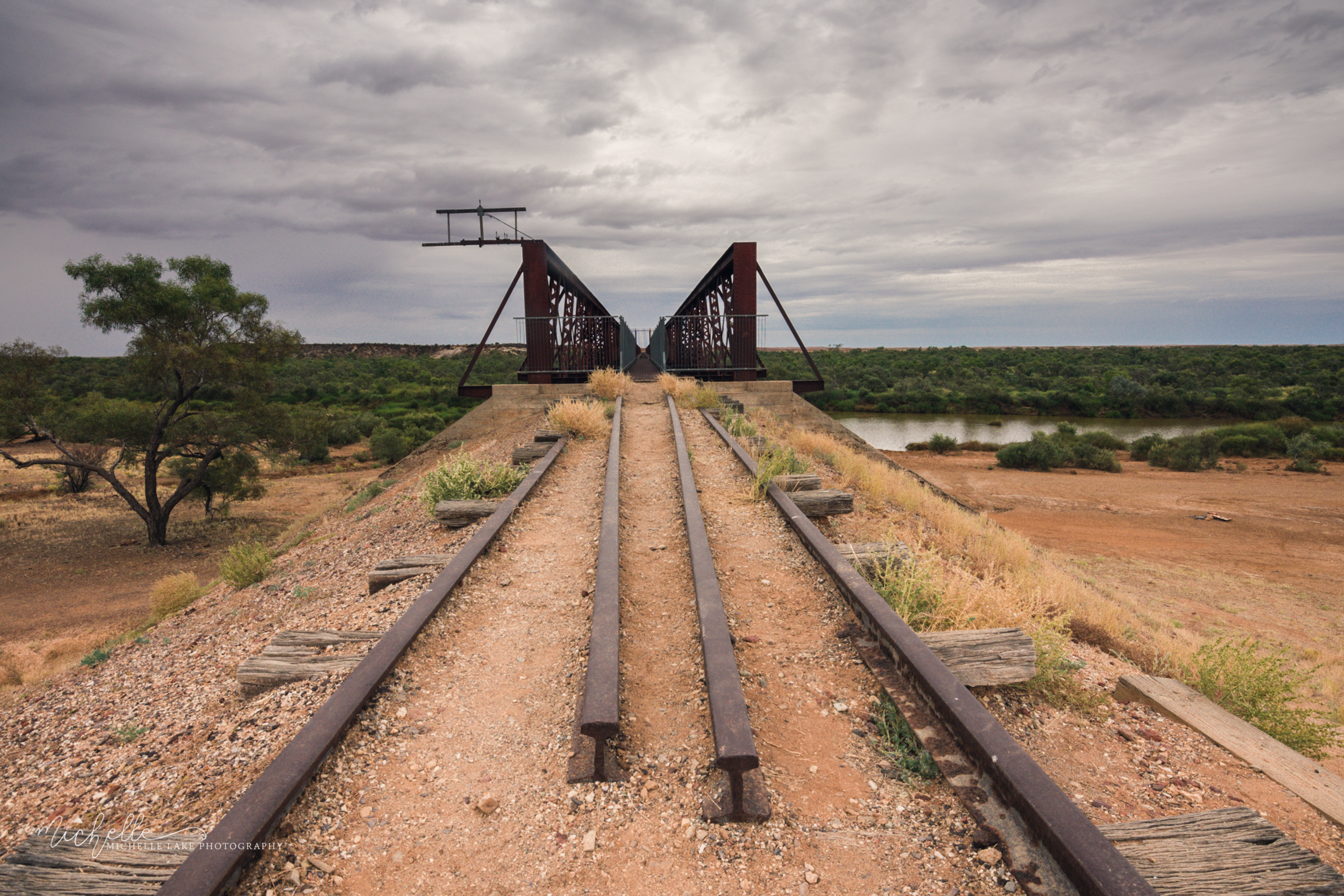 The Algebuckina Bridge, near the Oodnadatta Track, Outback South Australia