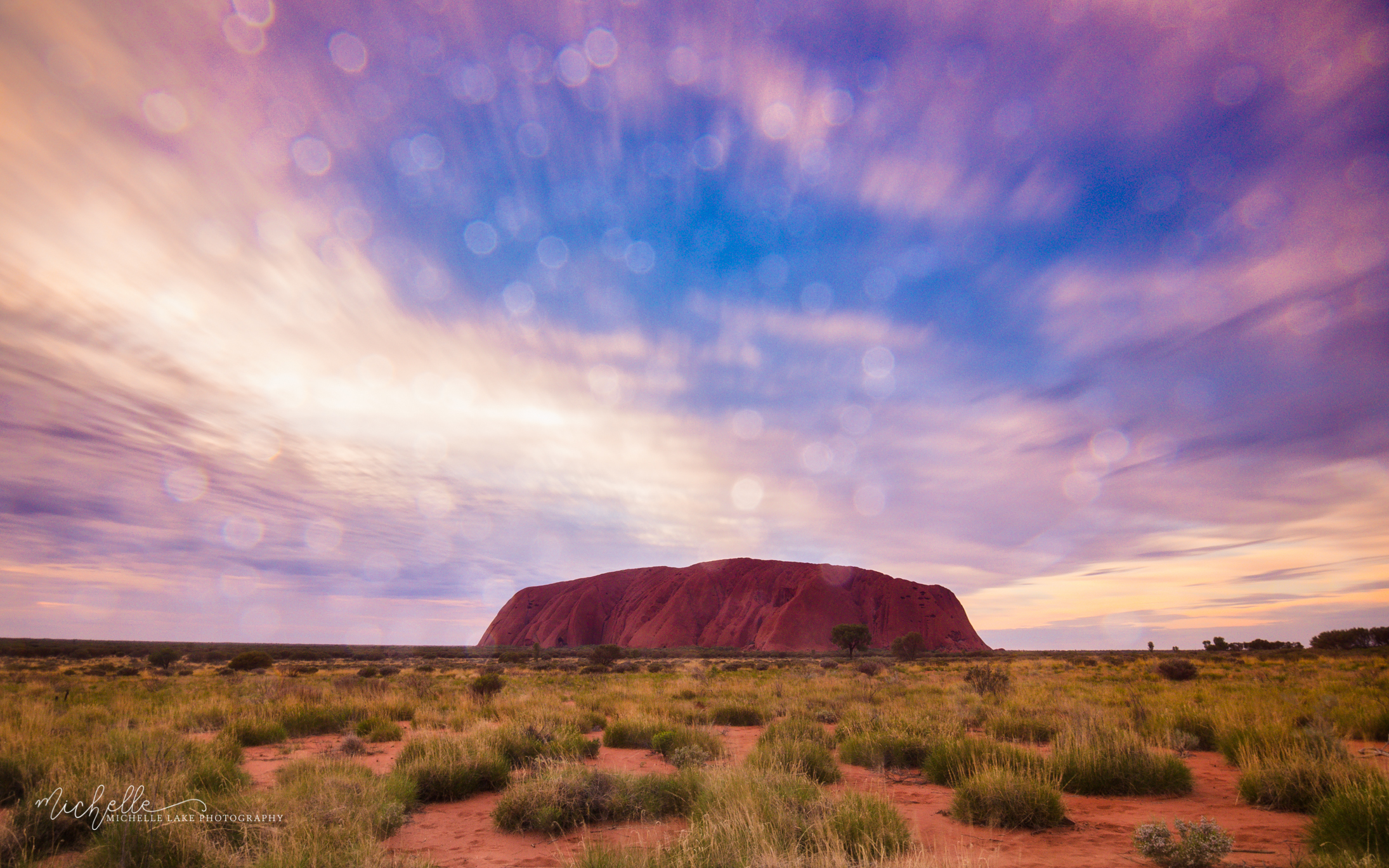 Sunrise & Sunshowers, Uluru NT (photographed using, Hoya Graduated N10 Filter )
