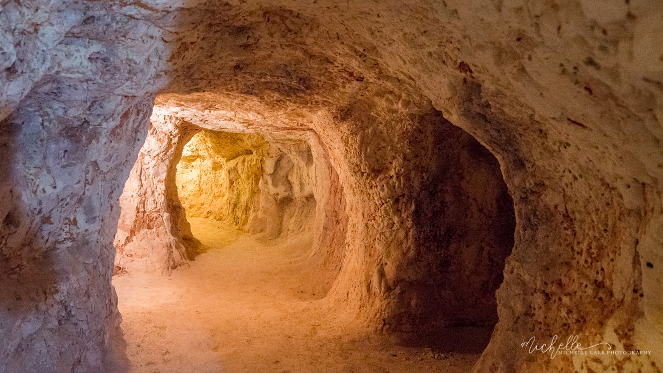 Inside the Umoona Opal Mine