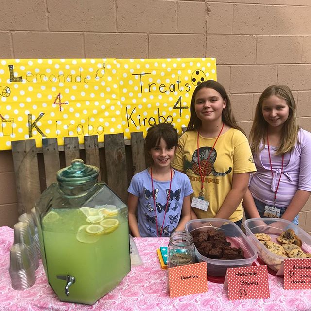 these awesome girls are raising money to beat the boys out in the vacation bible school &ldquo;change for kirabo&rdquo; competition!! thank you, ladies - you&rsquo;re changing lives!!