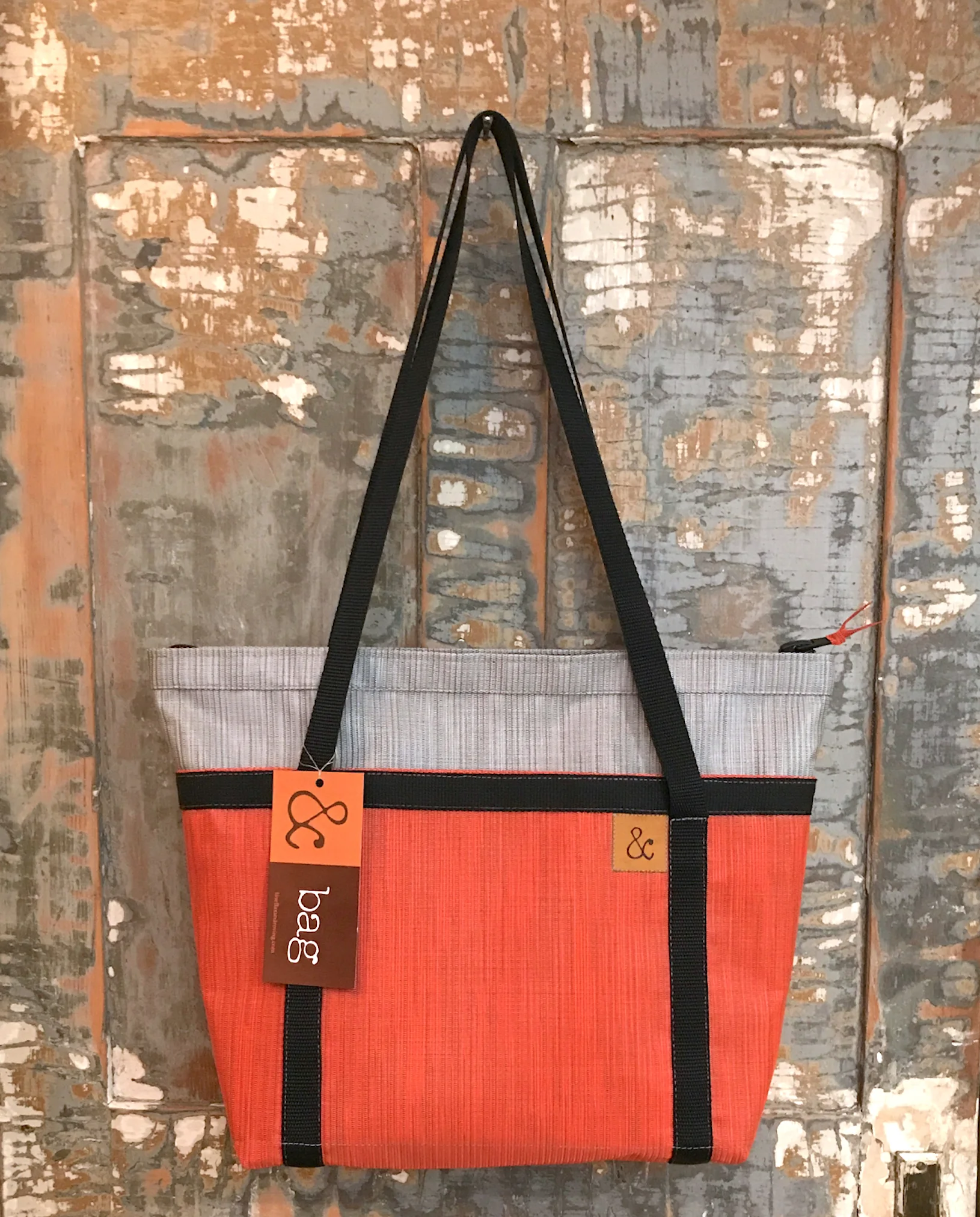 Lineflax & Roving zippered work / workout bag