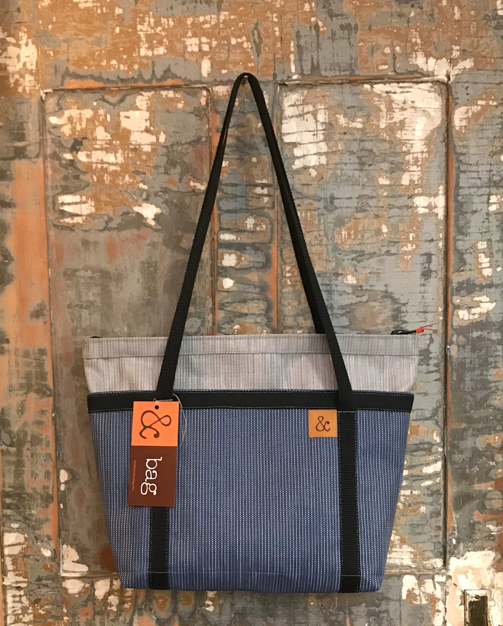 Lineflax & Roving zippered work / workout bag