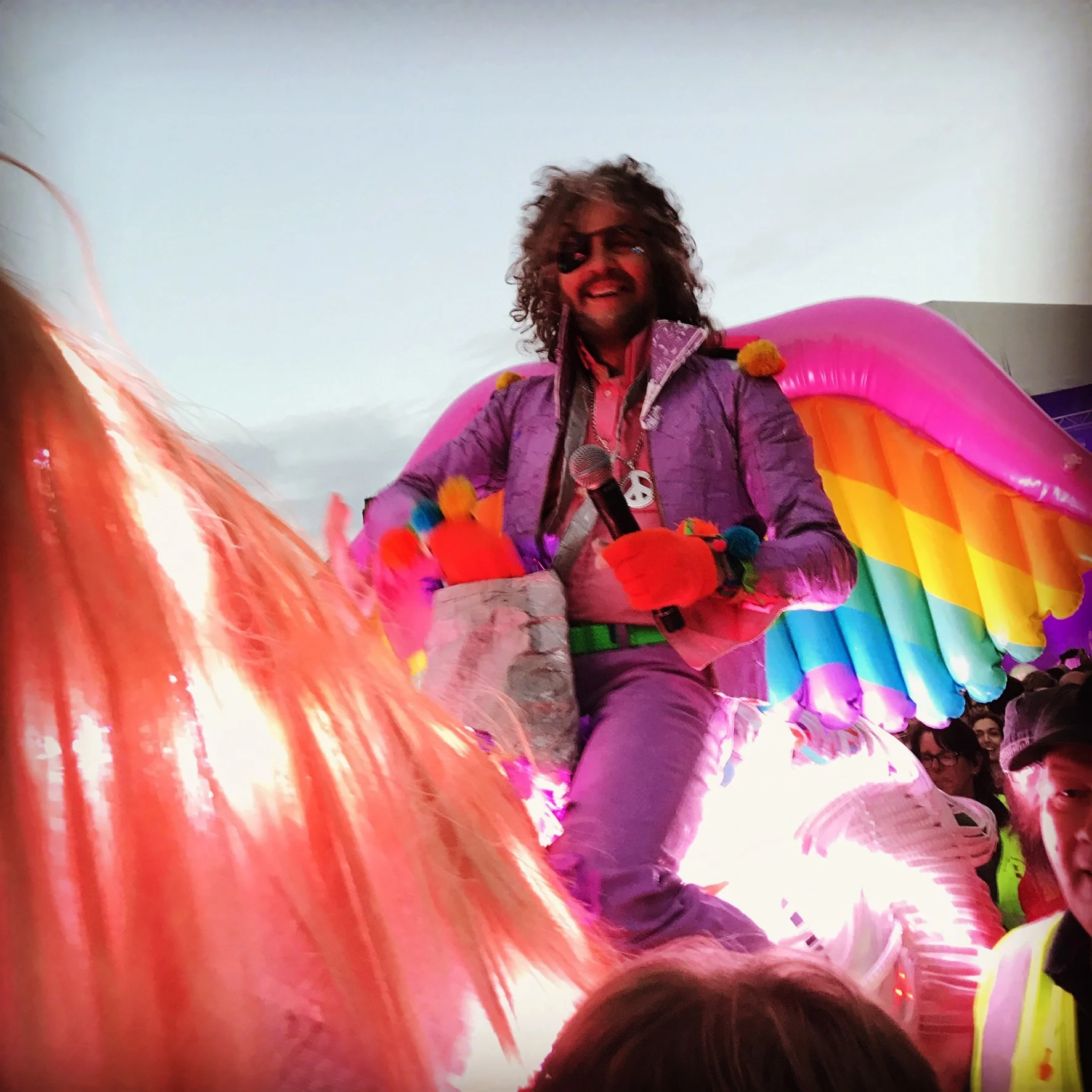 Wayne Coyne. On a unicorn. In Hull. BELIEVE IT! (pic by Tim Drage)