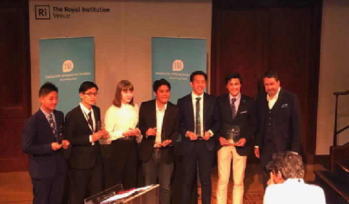 2019 Finalists from left to right: John Rafael Faustino (Philippines), Fan Yuehang (China), Greta Pangonyte (Lithuania), Yixian Chen (China), Justin Lai (Australia) and Ennio Patak (Spain).