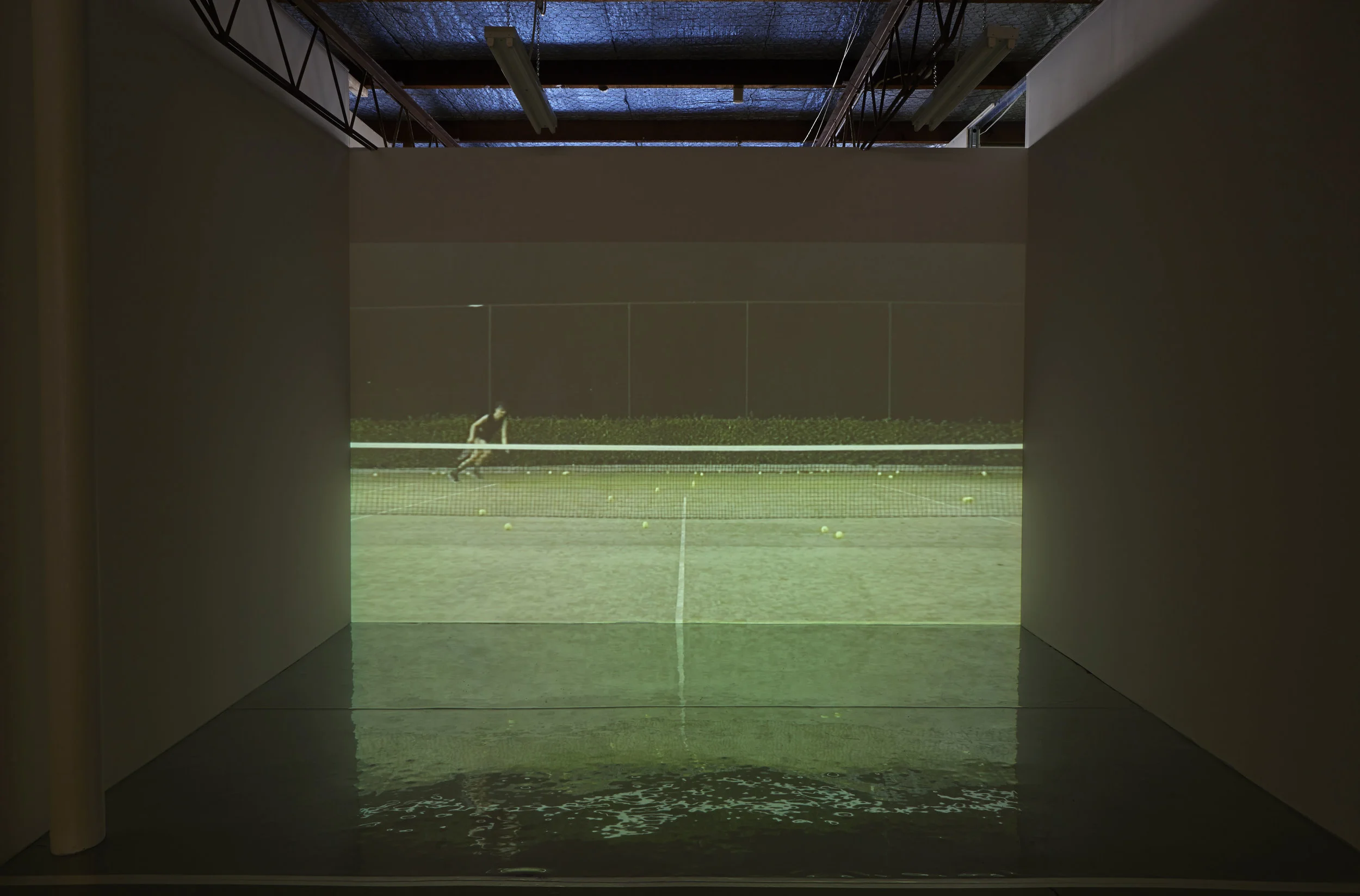 Love , 2014, single-channel HD video, sound, installation view, Love , 2014, Airspace Projects, Sydney. Videography: Hugh Marchant. Photography: Zan Wimberley. Copyright JD Reforma