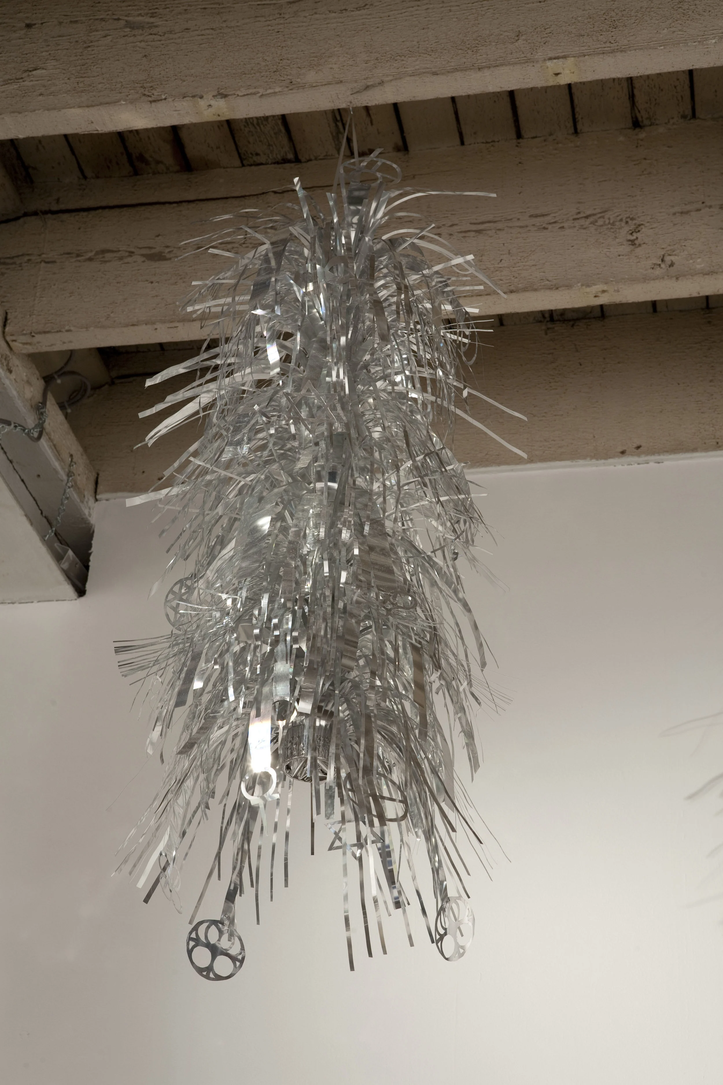 Circles of Life , 2011, modified hanging ornament, M.O.M. (Muse of Manila) , 2011, Firstdraft, Sydney. Photo: Charles Dennington. Copyright JD Reforma