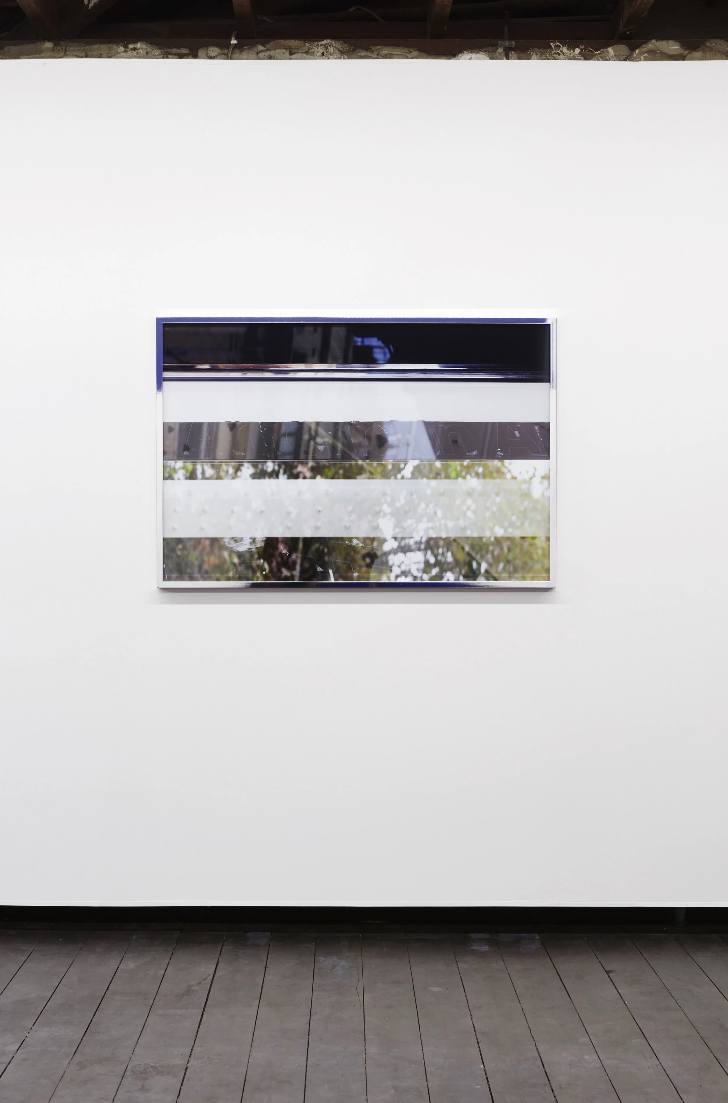 American Apparition , 2017, digital C-type print on metallic gloss, framed, 123 x 83 cm, installation view, Coconut Republic , Firstdraft, Sydney. Photography: Jessica Maurer. Photo: Zan Wimberley. Copyright JD Reforma