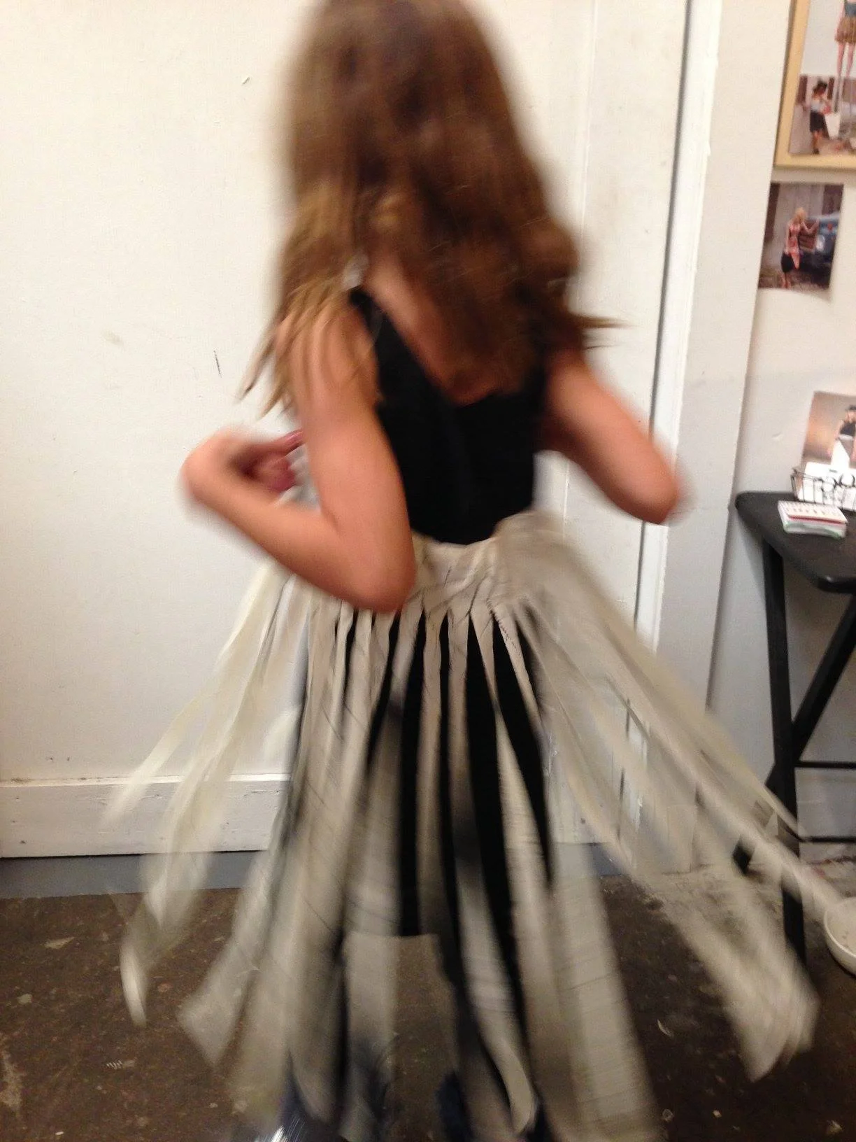 Twirly dress in action