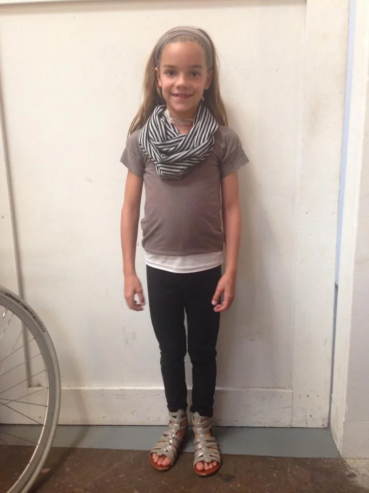 Finished shirt and scarf