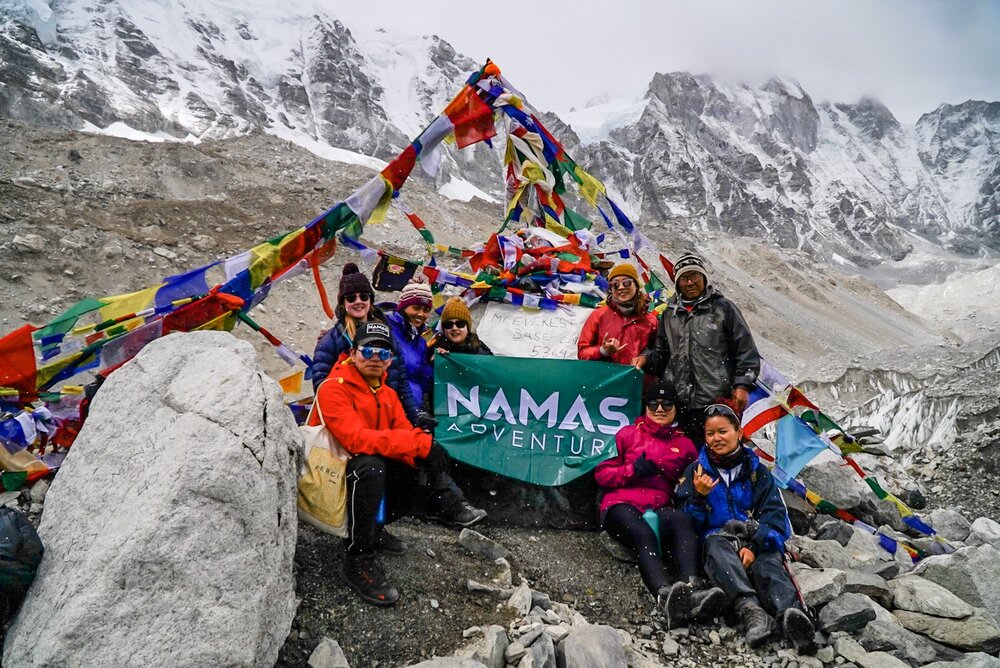 Namas Adventure group at EBC 5346M 
