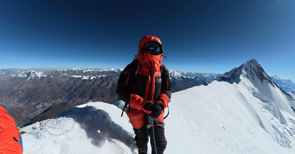 Shuhan Yu climbing annapurna iv