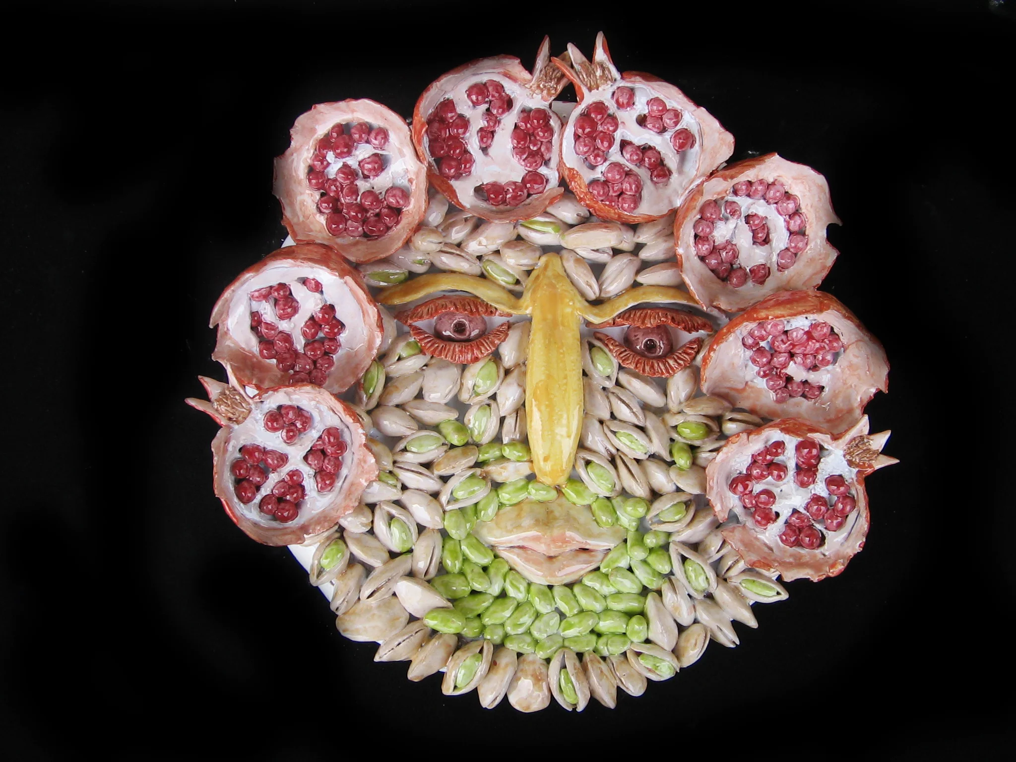 Pomegranate Lady with Pistachios