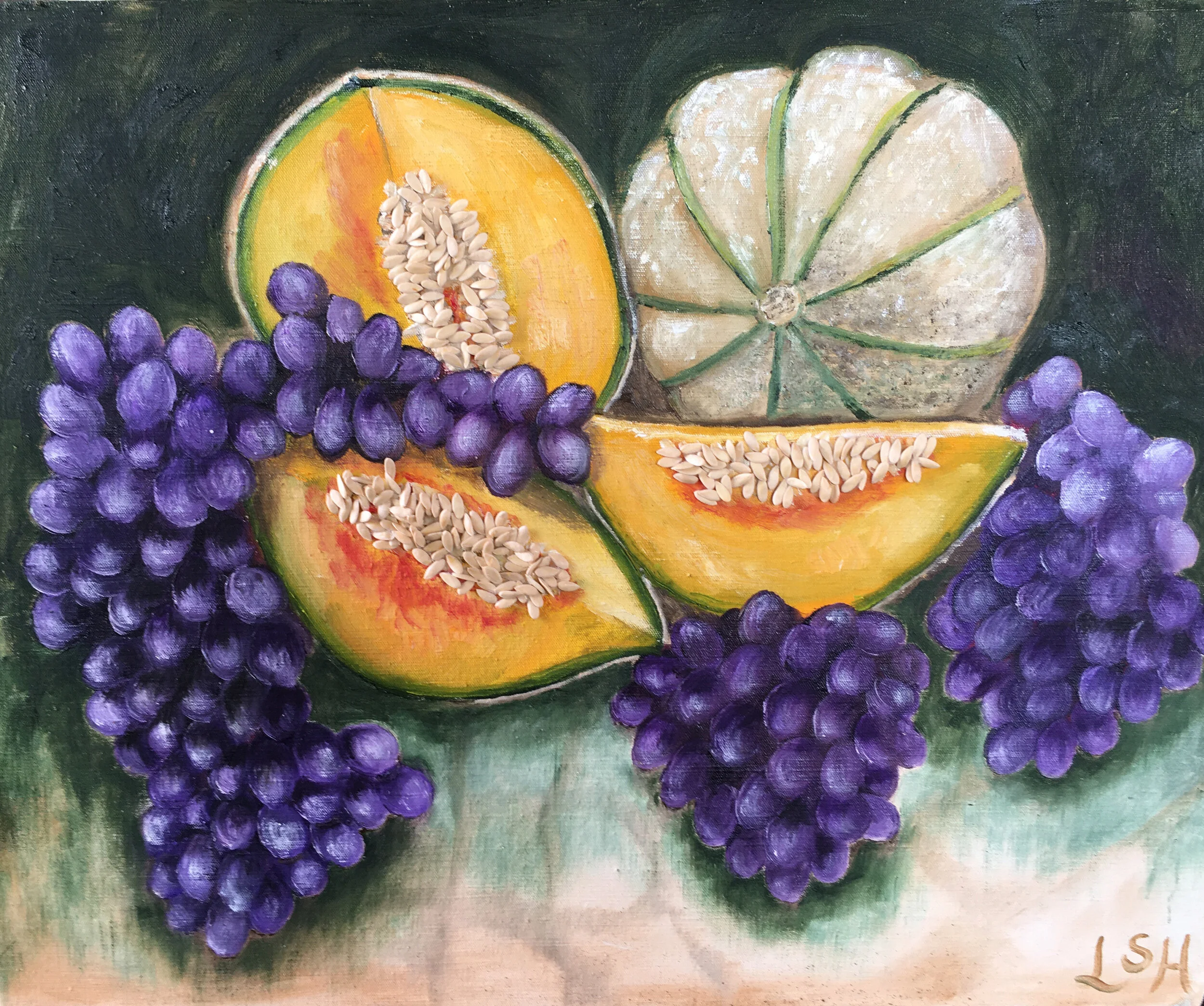 Melon_with_Seeds_and_Red_Grapes.jpg