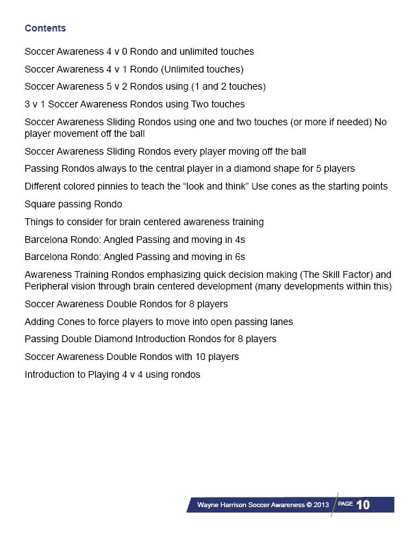Developing Players with Rondos Using the Soccer Awareness Philosophy ...