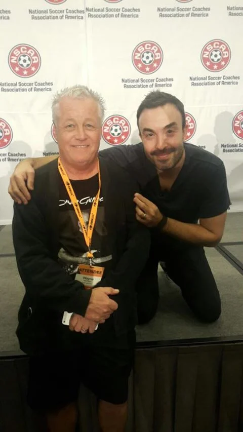 Wayne with Dan Abrahams