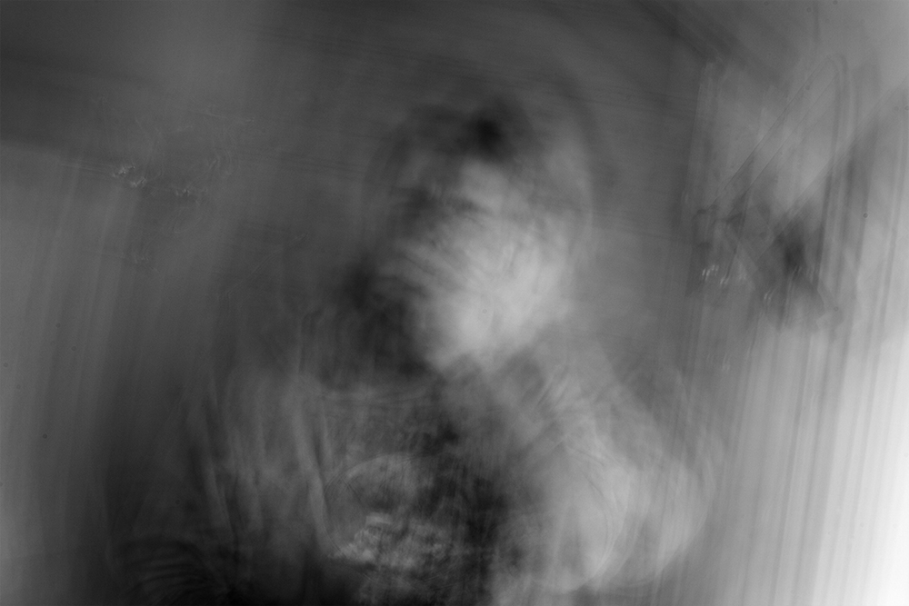 An image from a digital personal series - 'Manflu' - life at the sharp end of the needle.