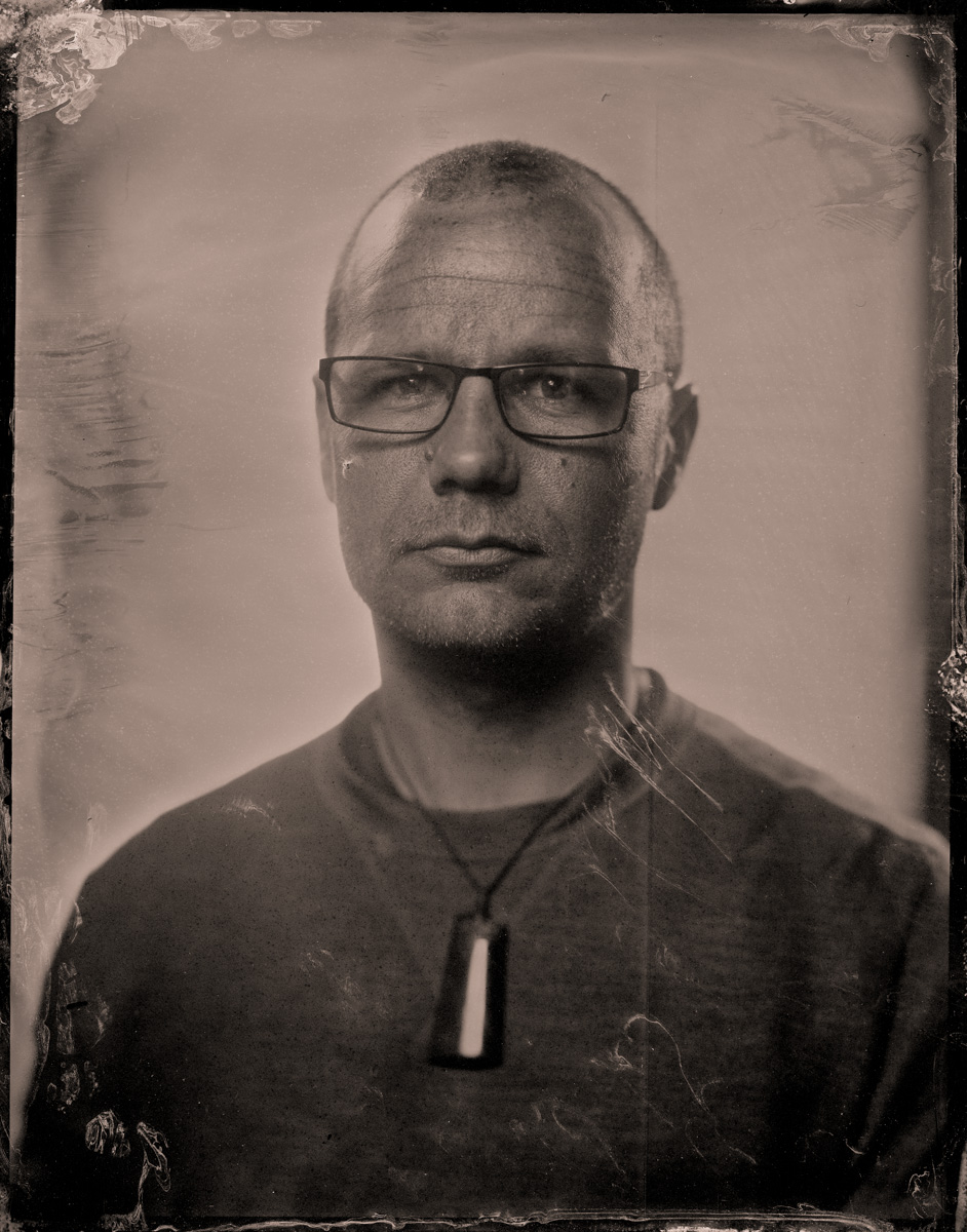 Lee Howell (a fine test subject) - Tintype by Paul Alsop and Luke White.