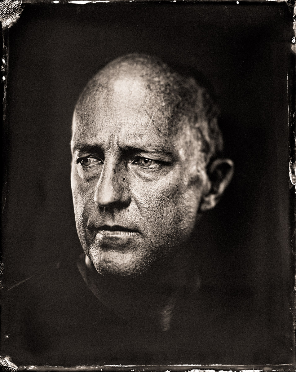 A Wet Plate Collodion Tintype of Colin Hoy. Image Credit: Paul Alsop and Luke White