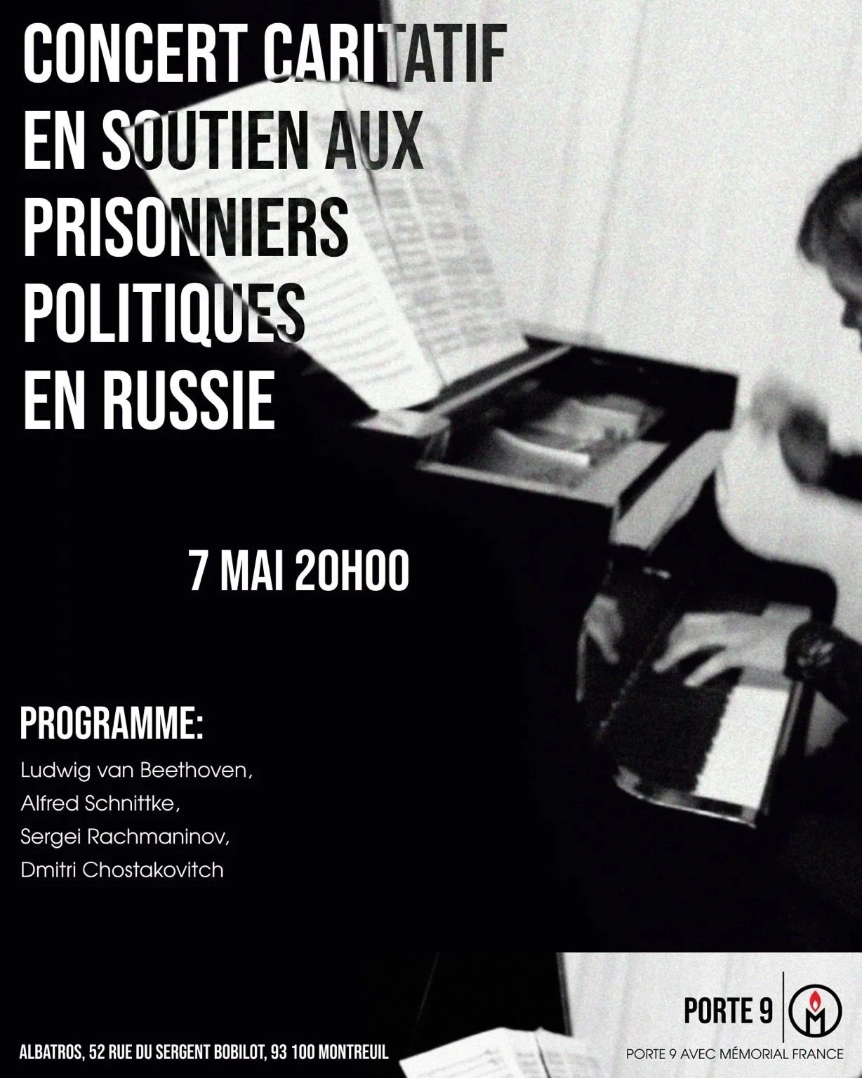 Concert caritatif en soutien aux prisonniers politique en Russie